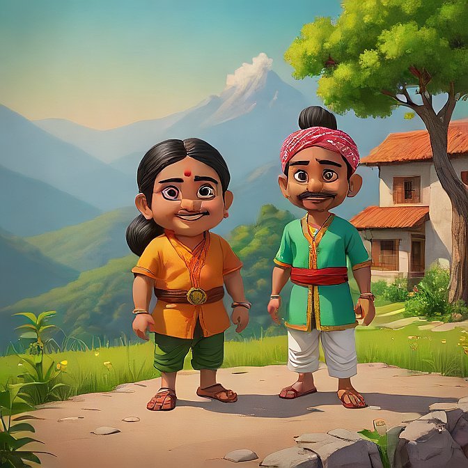 3D cartoon character art